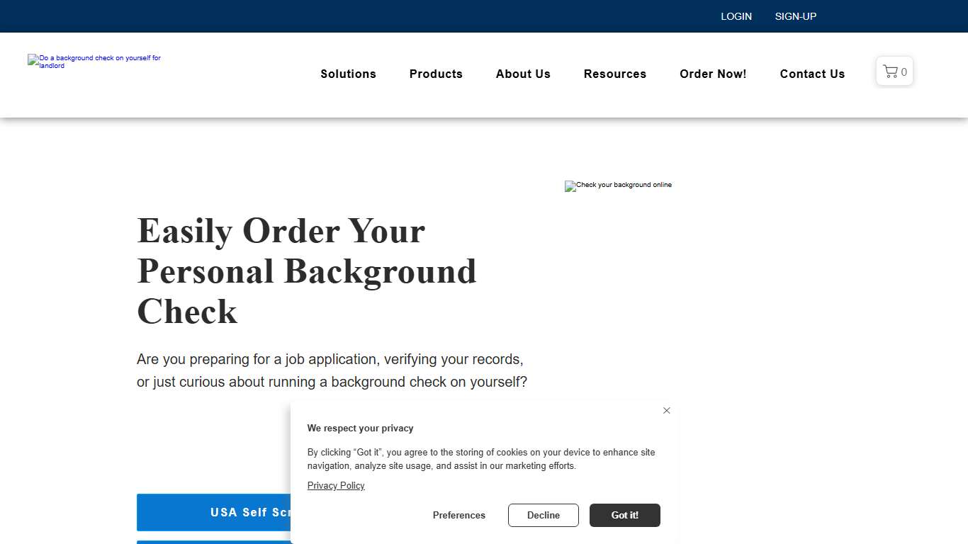 Order Your Personal Background Check Online | Employer Ready